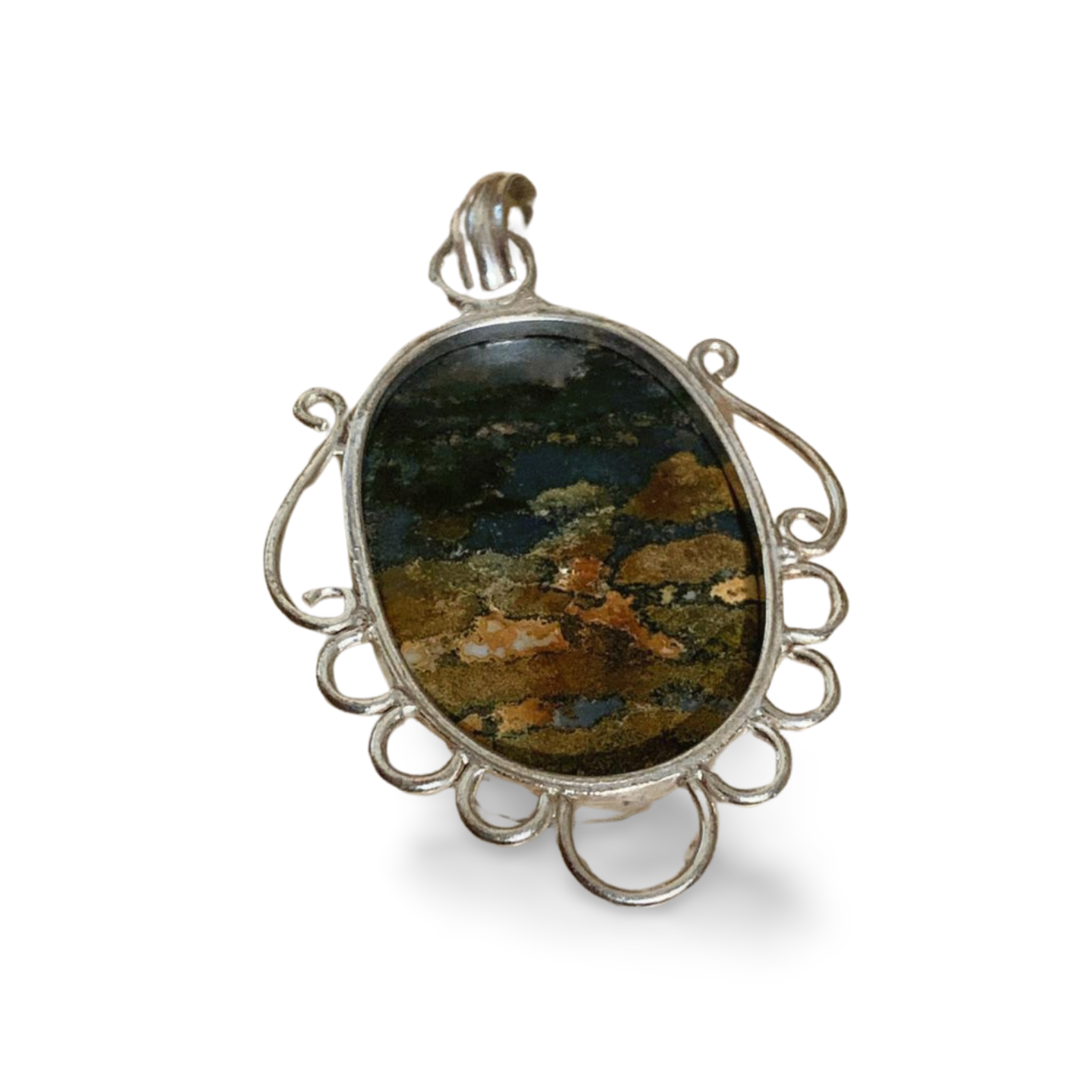 BOULDER OPAL SILVER PENDANT