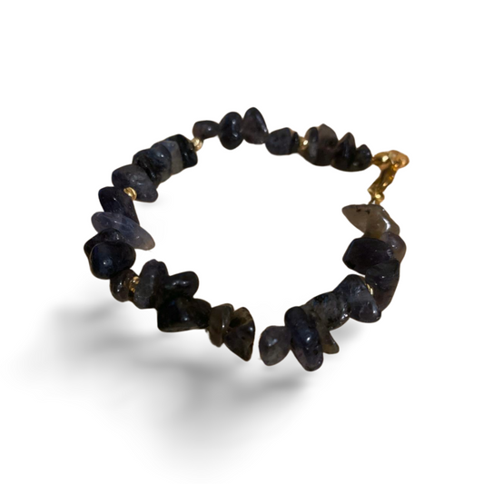 IOLITE CHIP BRACELET