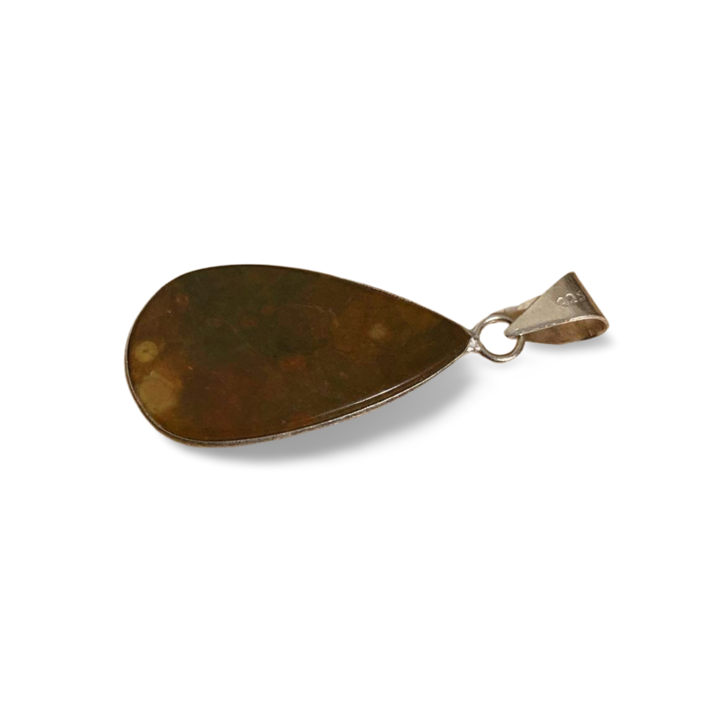 IMPERIAL JASPER SILVER TEARDROP PENDANT