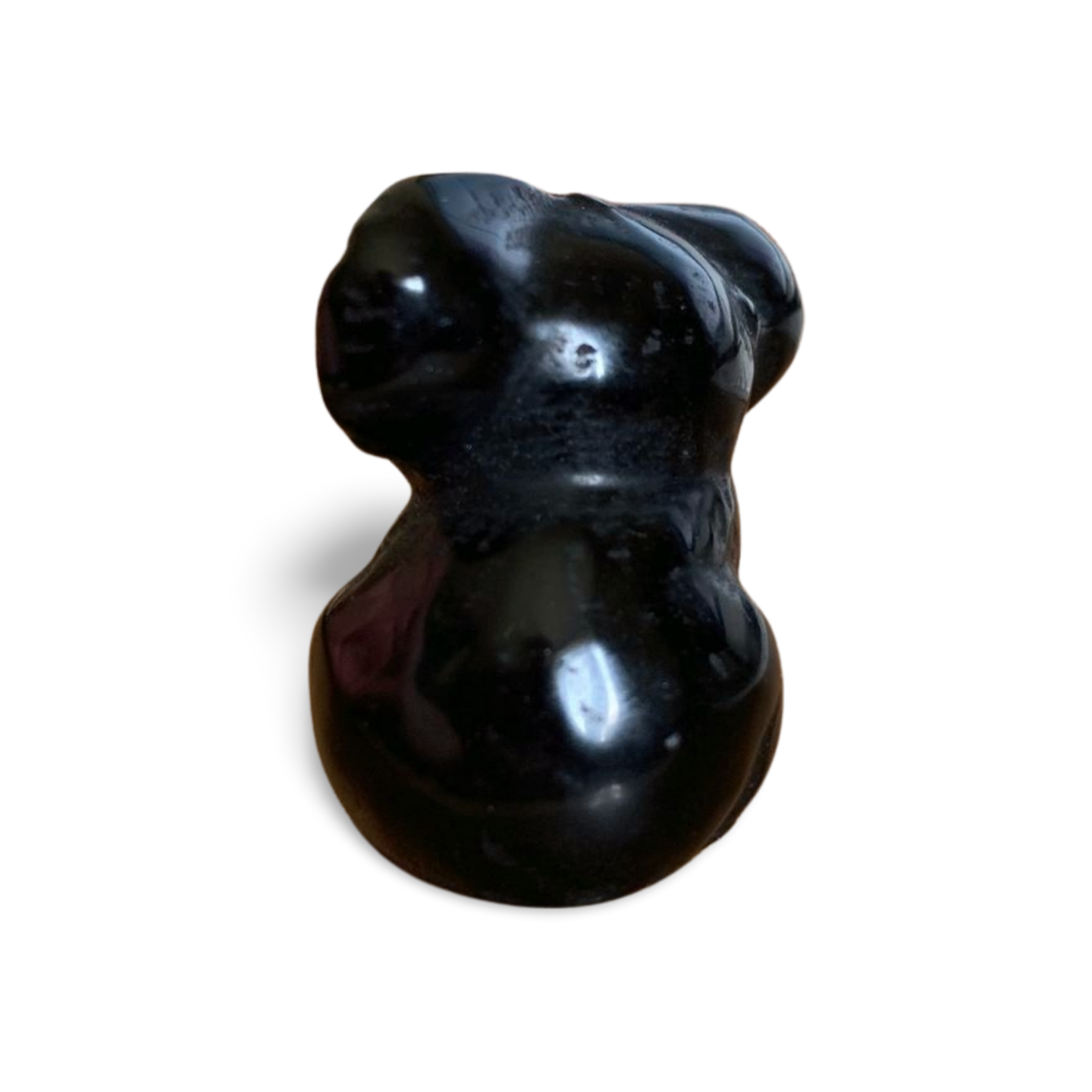 BLACK OBSIDIAN KOALA CARVING