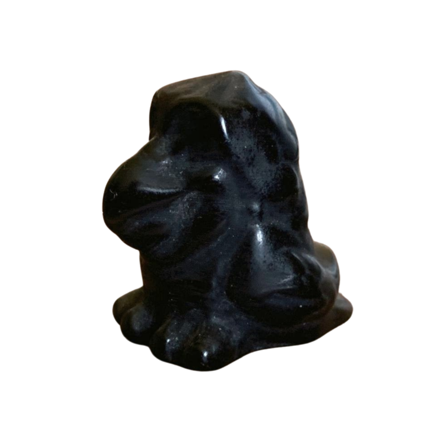 GOLD SHEEN OBSIDIAN PARROT CARVING