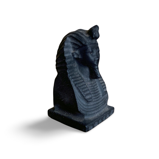 BLACK OBSIDIAN EGYPTIAN SPHINX CARVING