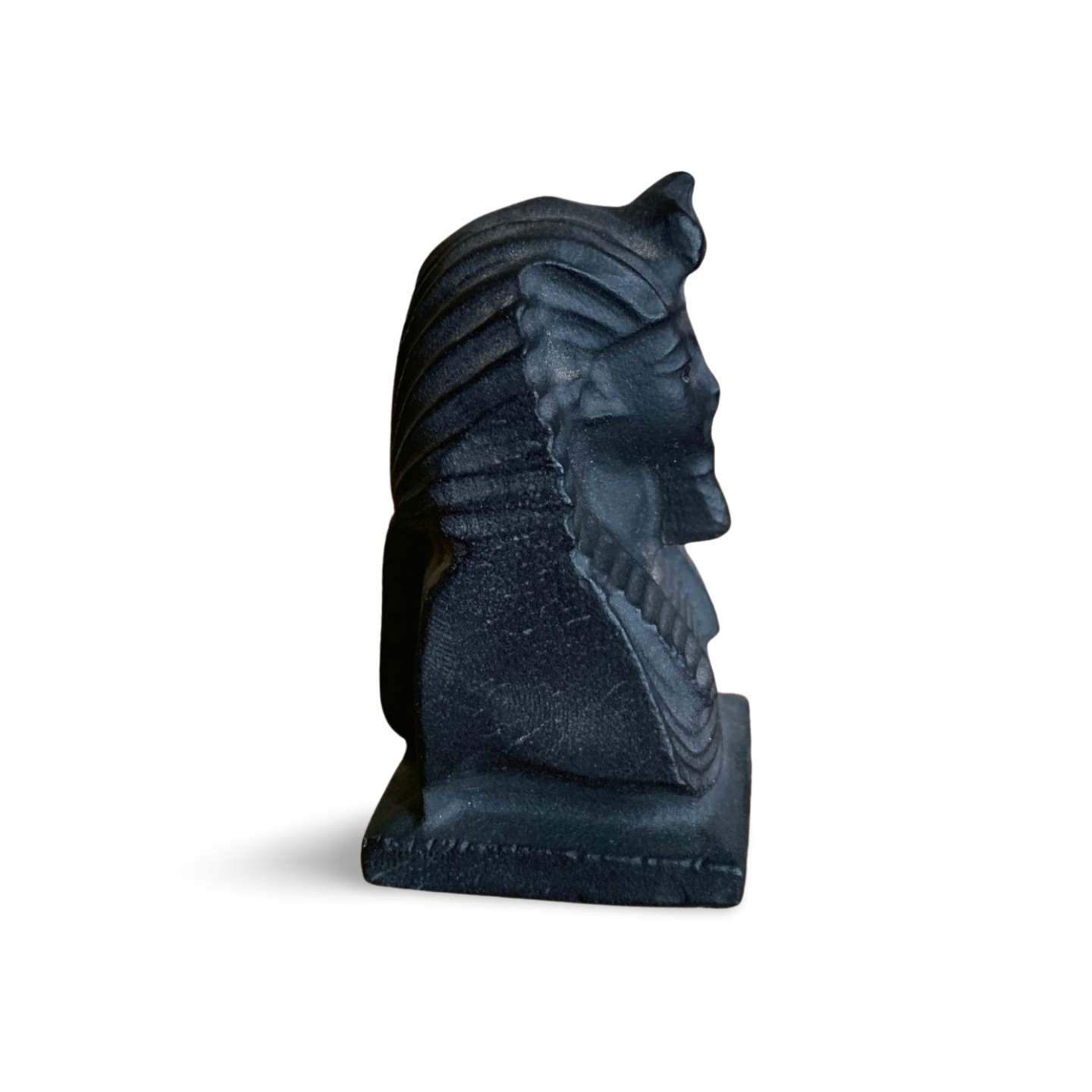 BLACK OBSIDIAN EGYPTIAN SPHINX CARVING