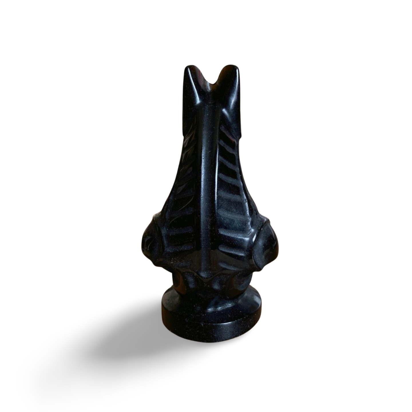 BLACK OBSIDIAN EGYPTIAN ANUBIS CARVING