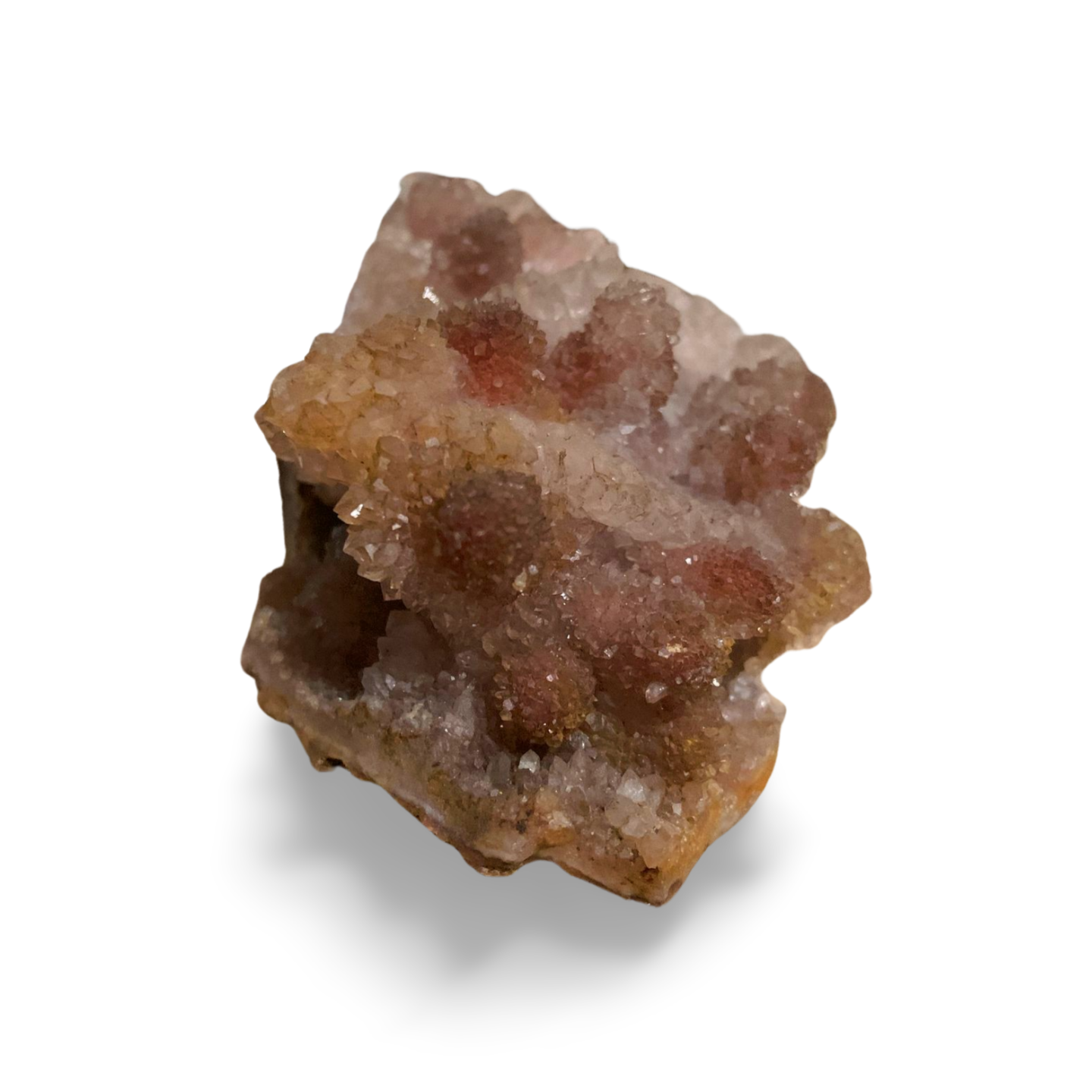 SPIRIT QUARTZ on RED CHALCEDONY