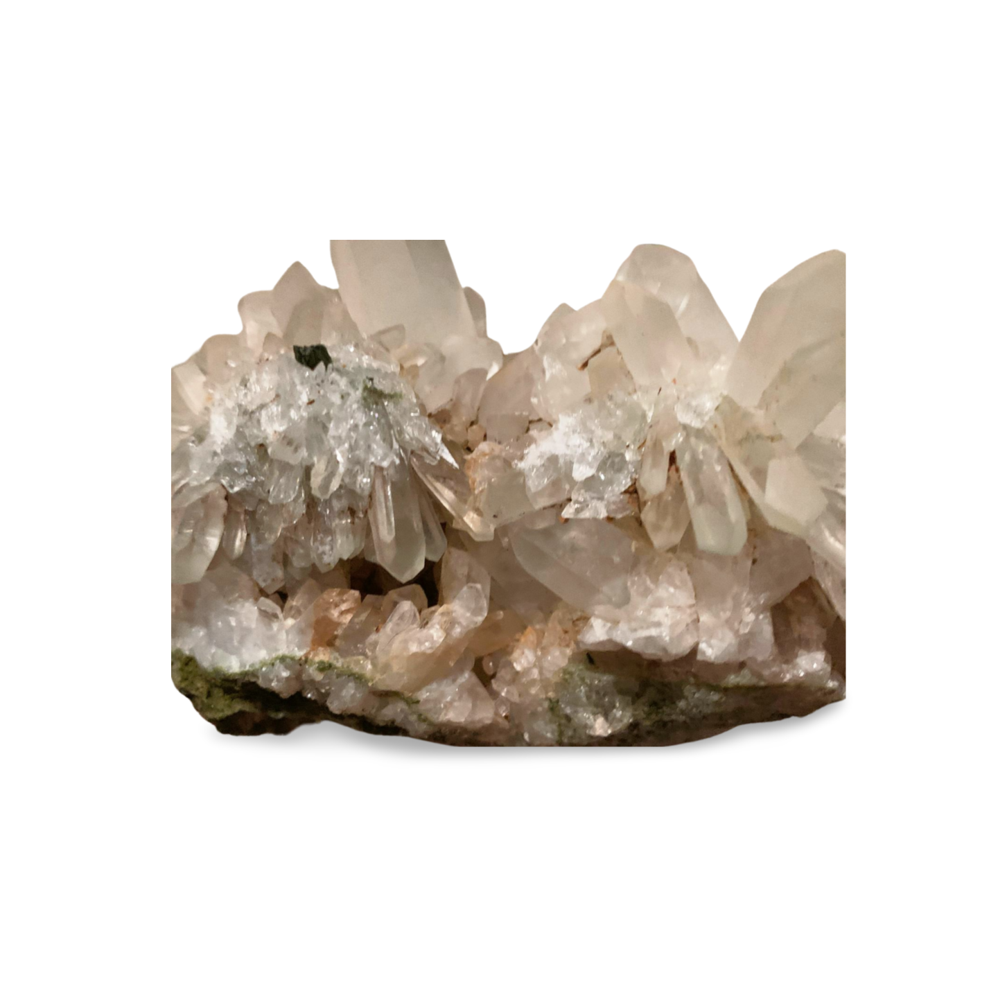 XXL ANATOLIAN STATEMENT LAYERED QUARTZ & EPIDOTE CLUSTER