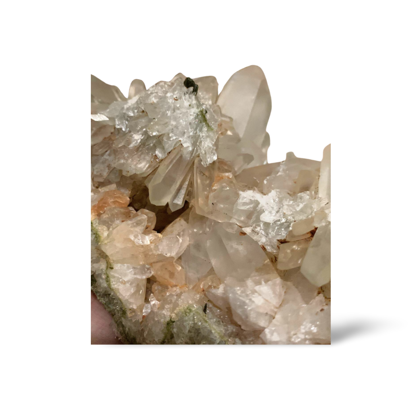 XXL ANATOLIAN STATEMENT LAYERED QUARTZ & EPIDOTE CLUSTER