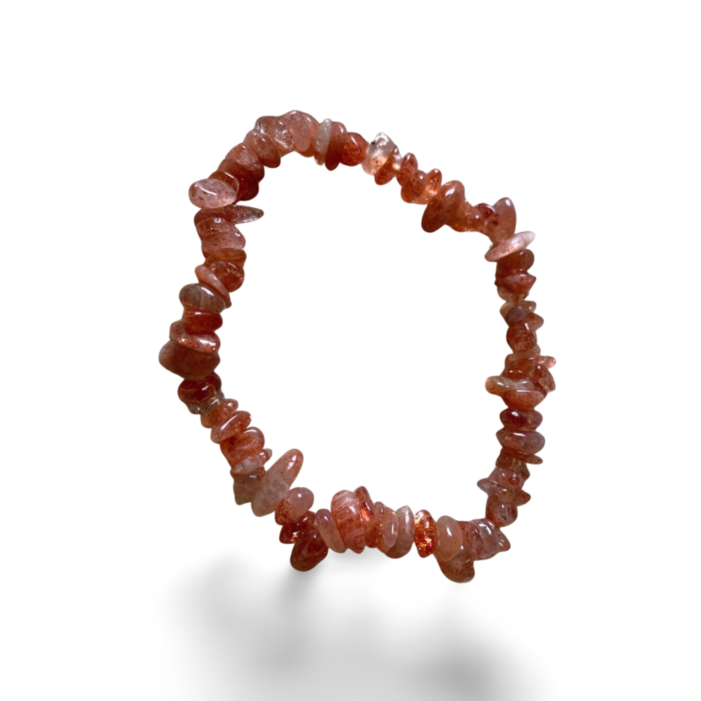 SUNSTONE with RAINBOW LATTICE CHIP BRACELET