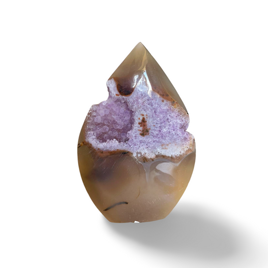 AMETHYST CARNELIAN AGATE POLISHED TEAR DROP