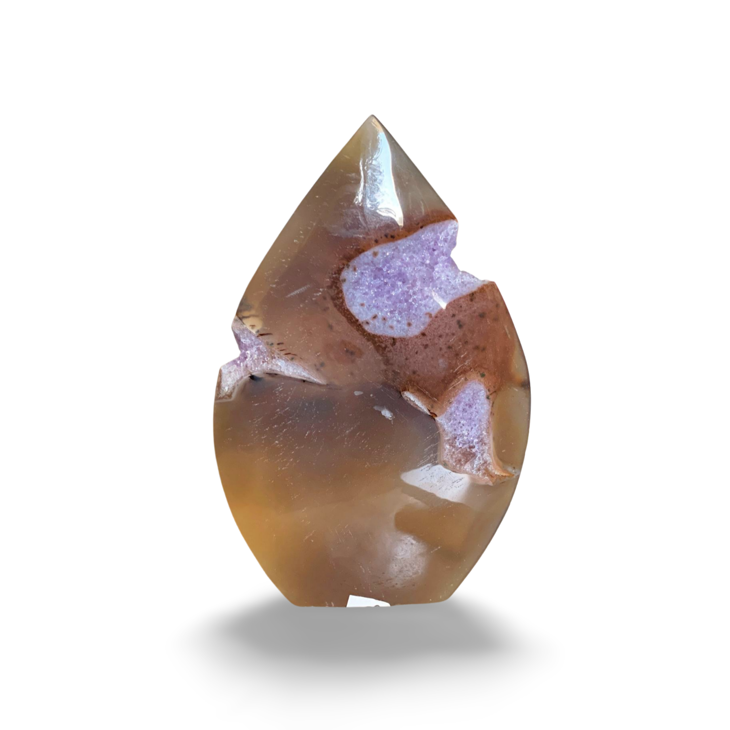 AMETHYST CARNELIAN AGATE POLISHED TEAR DROP