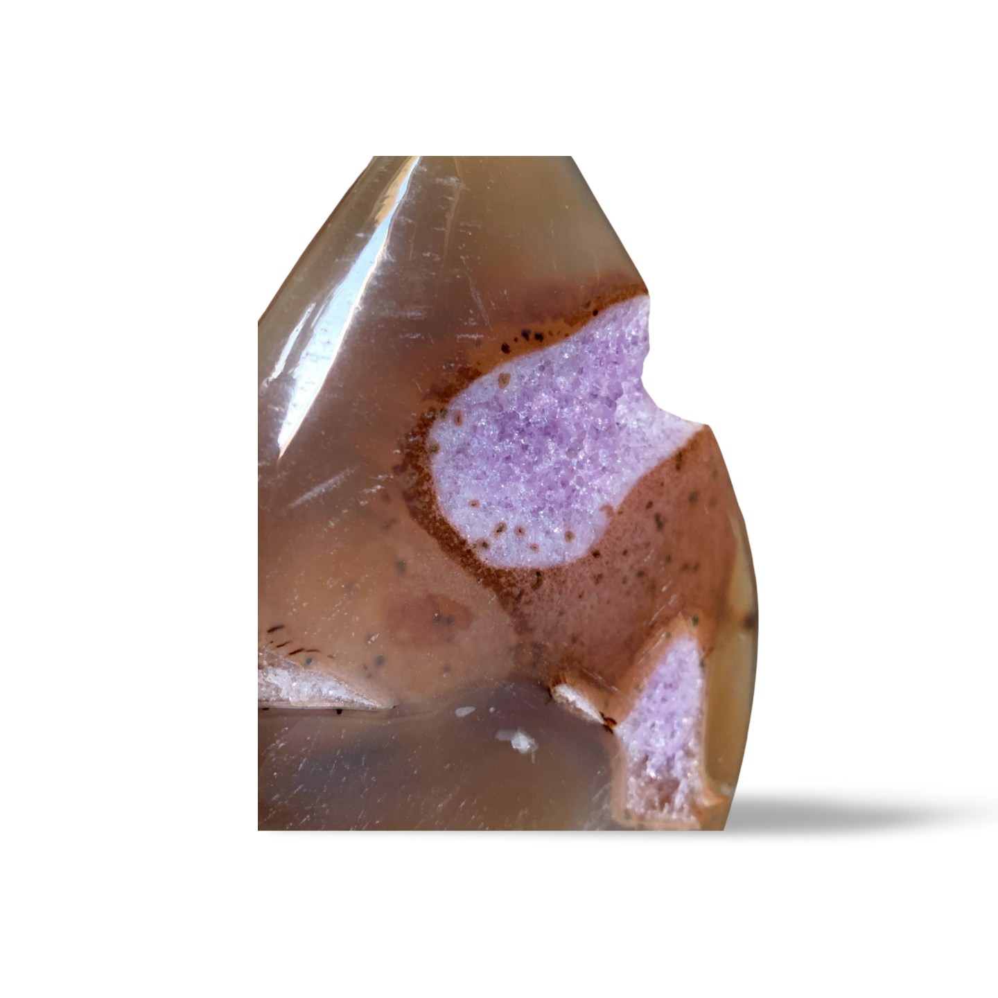 AMETHYST CARNELIAN AGATE POLISHED TEAR DROP