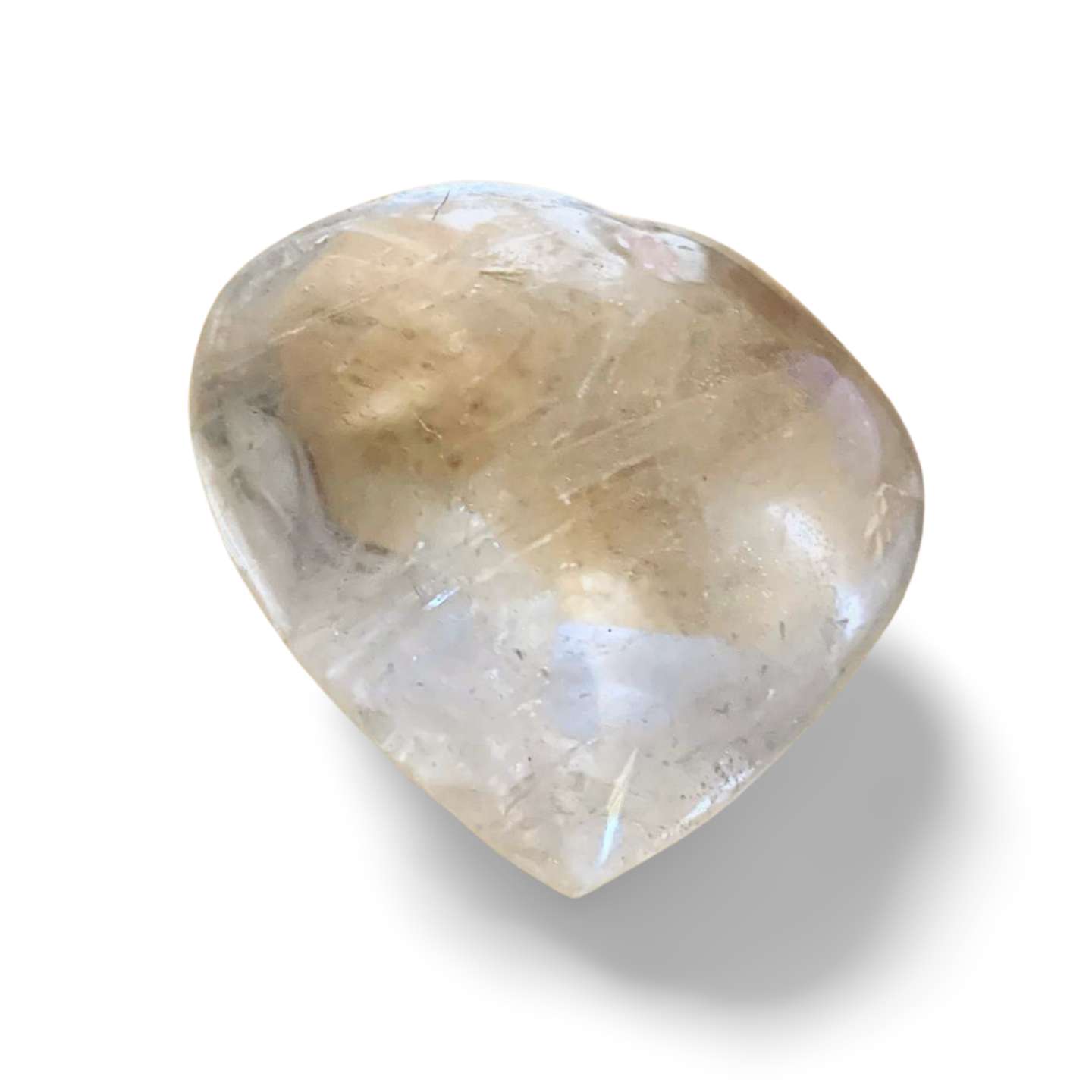 HIGH GRADE CLEAR QUARTZ PUFFY HEART