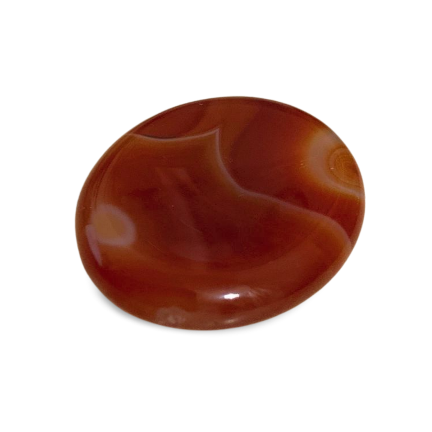 CARNELIAN WORRY THUMB STONE