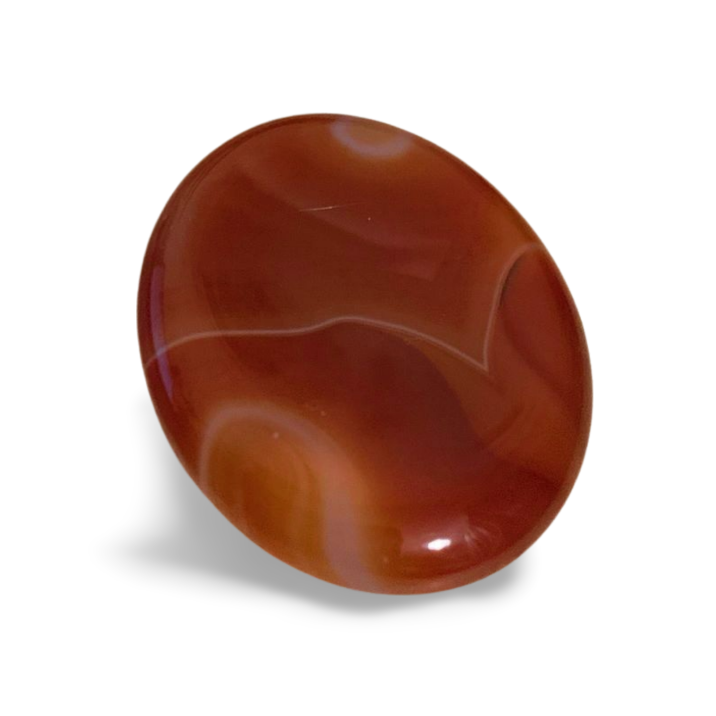 CARNELIAN WORRY THUMB STONE