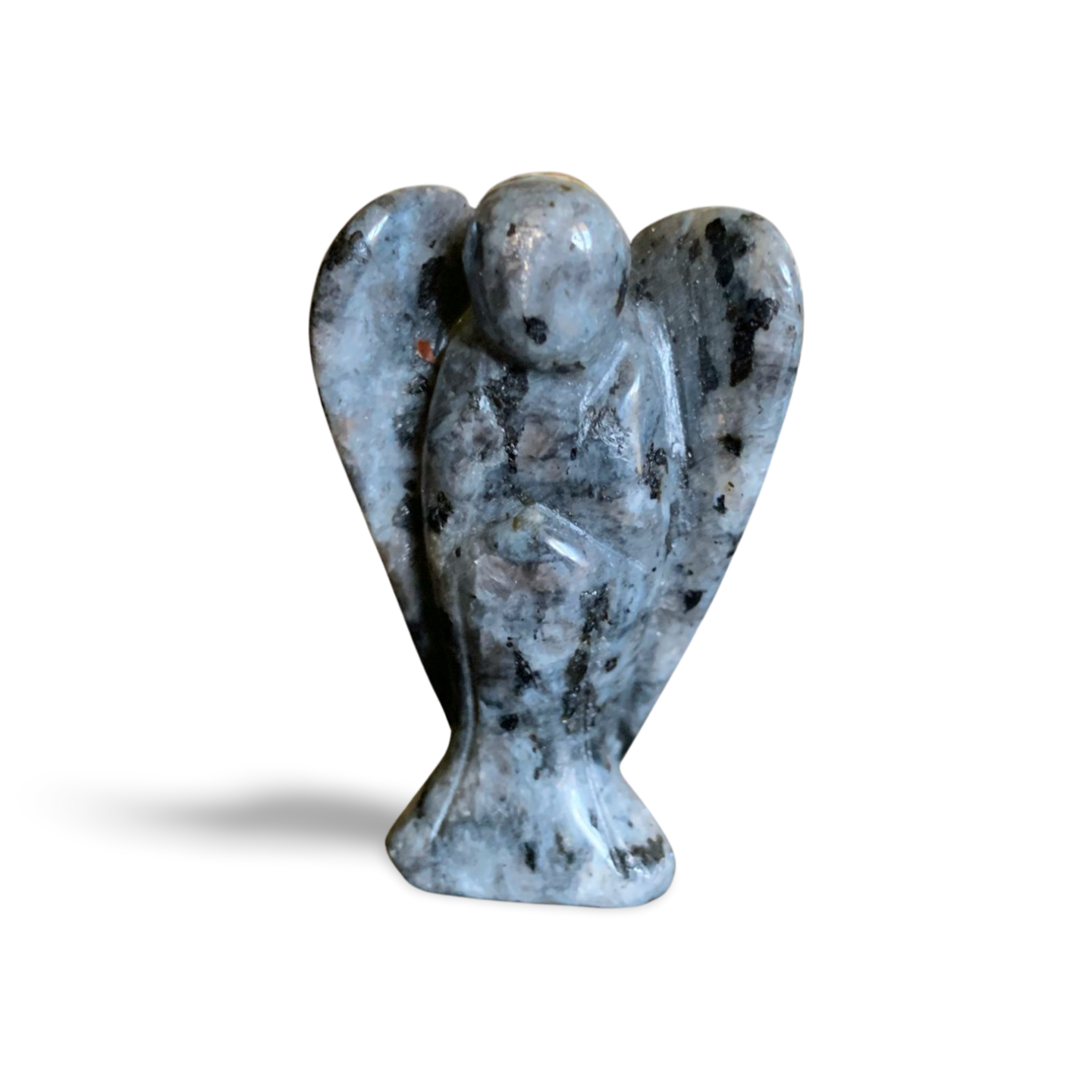 LARVIKITE ANGEL CARVING