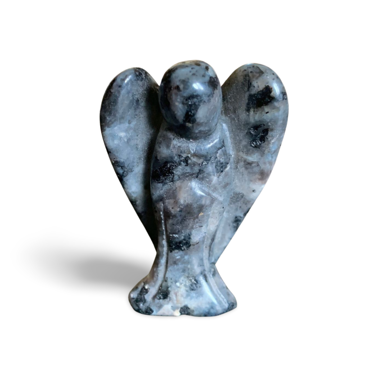 LARVIKITE ANGEL CARVING