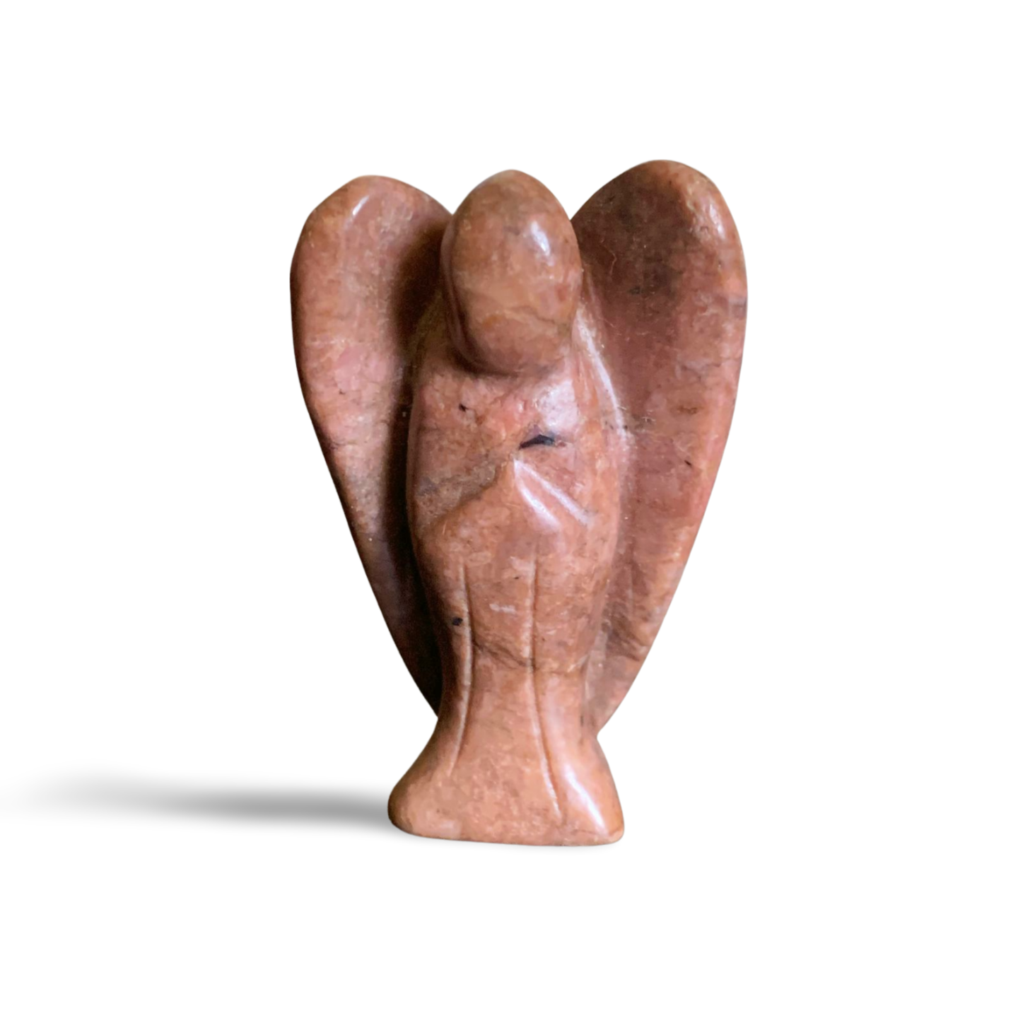 RHODONITE ANGEL CARVING