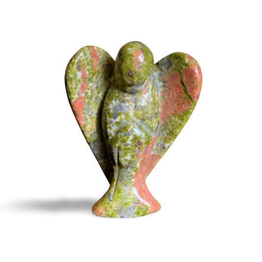 UNAKITE ANGEL CARVING