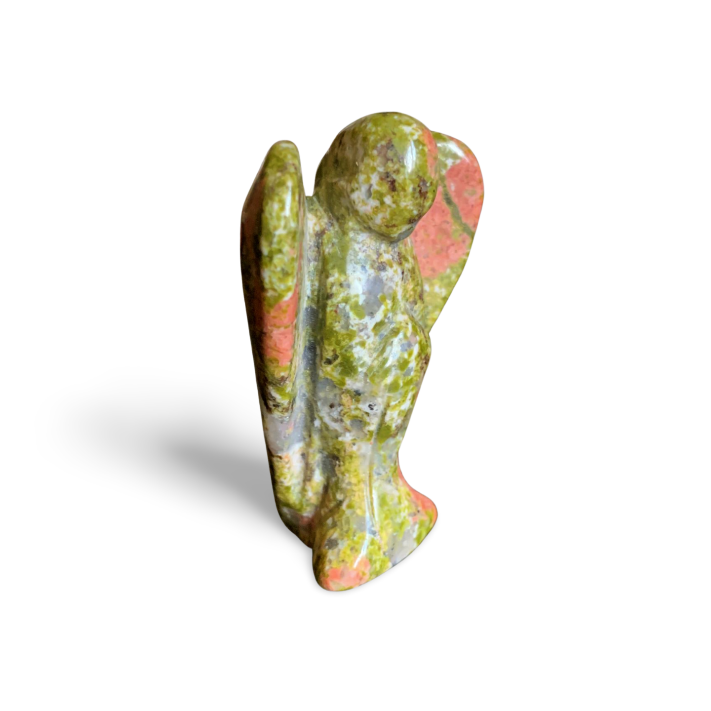 UNAKITE ANGEL CARVING