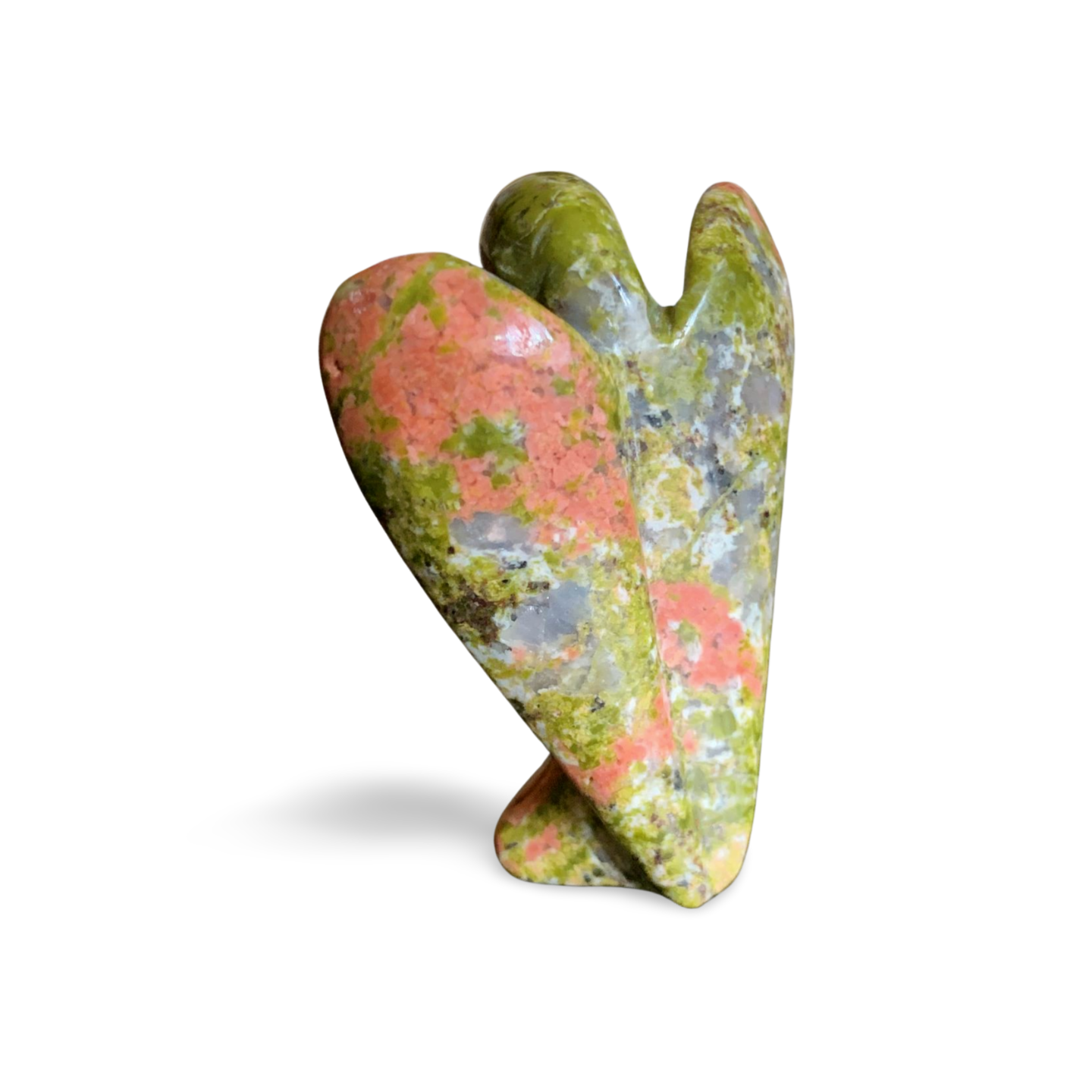 UNAKITE ANGEL CARVING