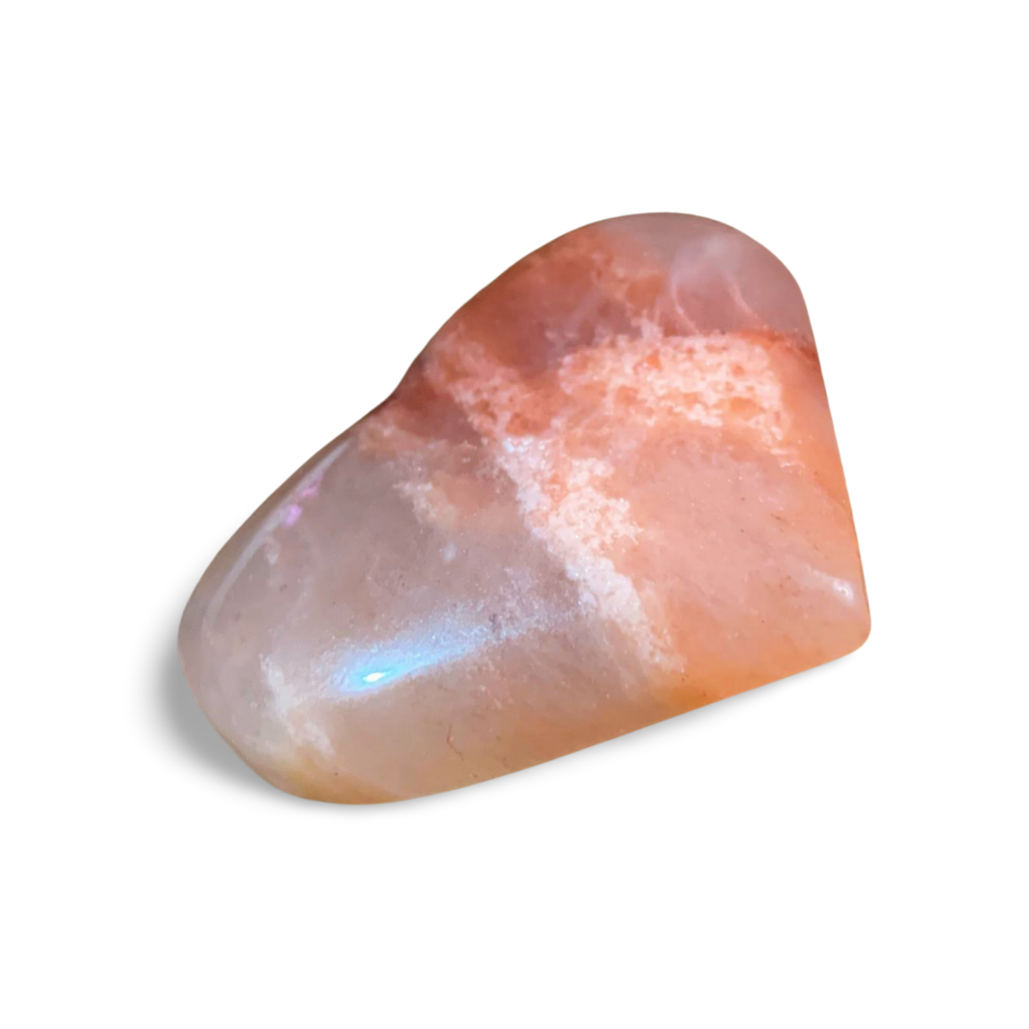 PINK MOSS AGATE HEART