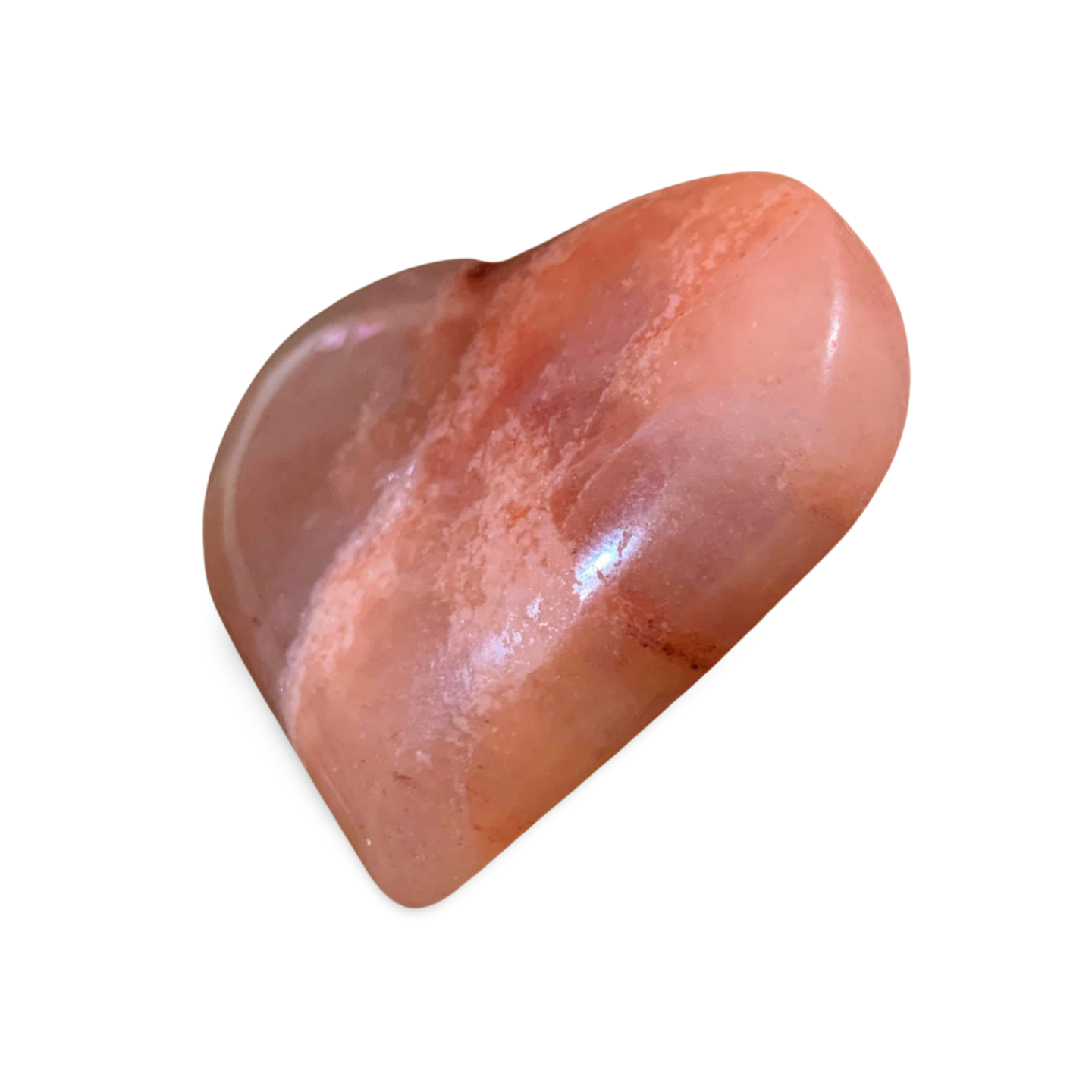 PINK MOSS AGATE HEART