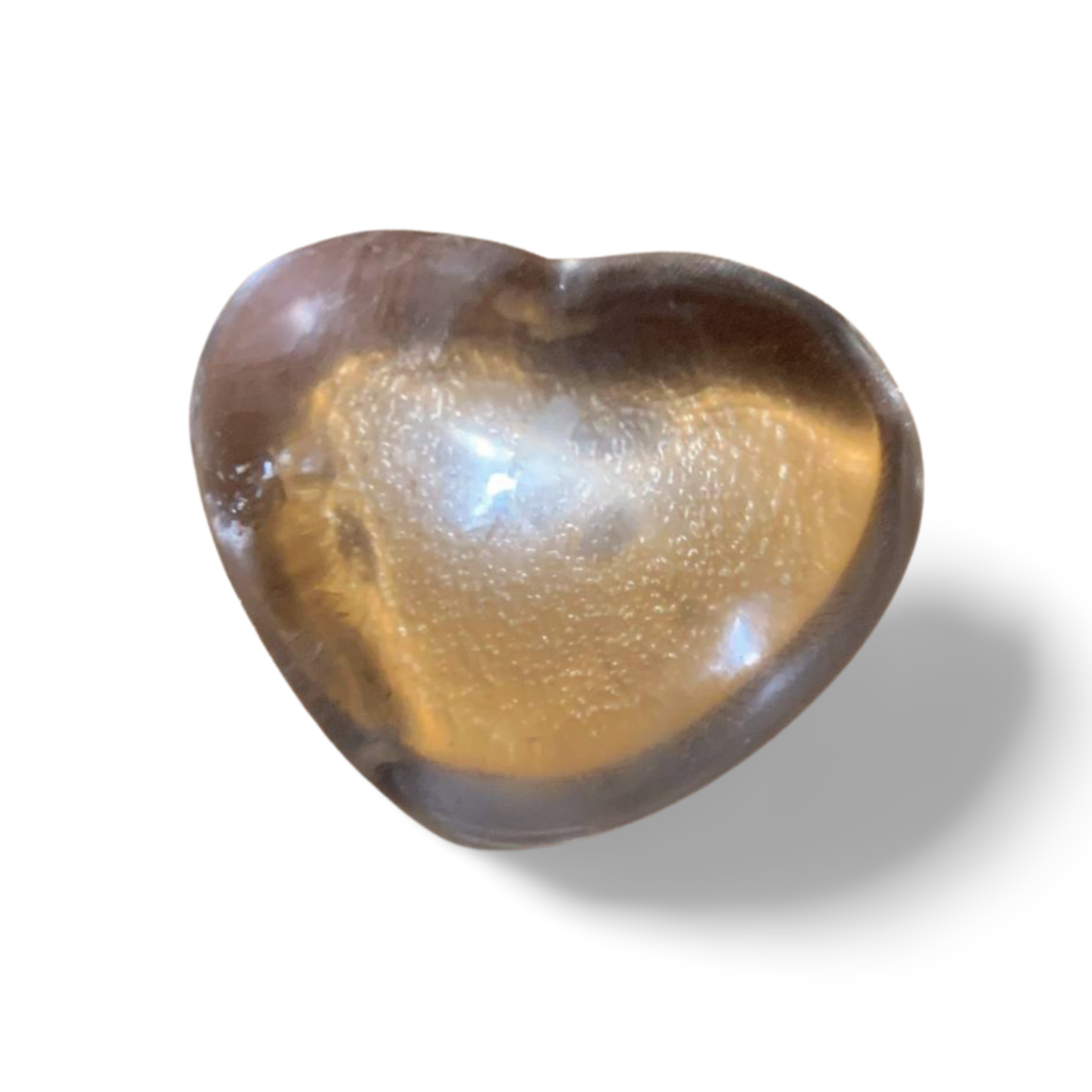 HIGH GRADE SMOKY QUARTZ HEART