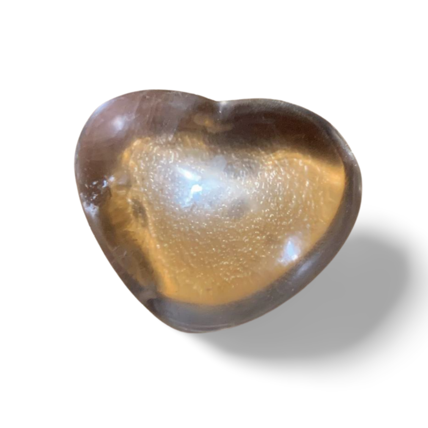 HIGH GRADE SMOKY QUARTZ HEART