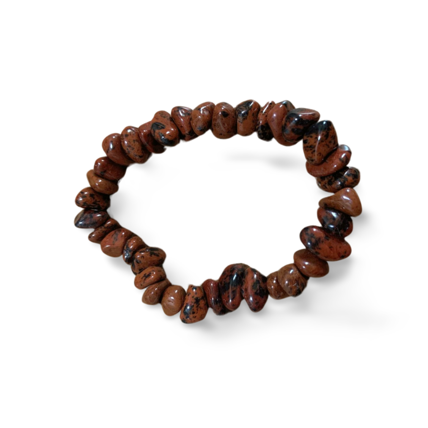 MAHOGANY OBSIDIAN FREEFORM BRACELET