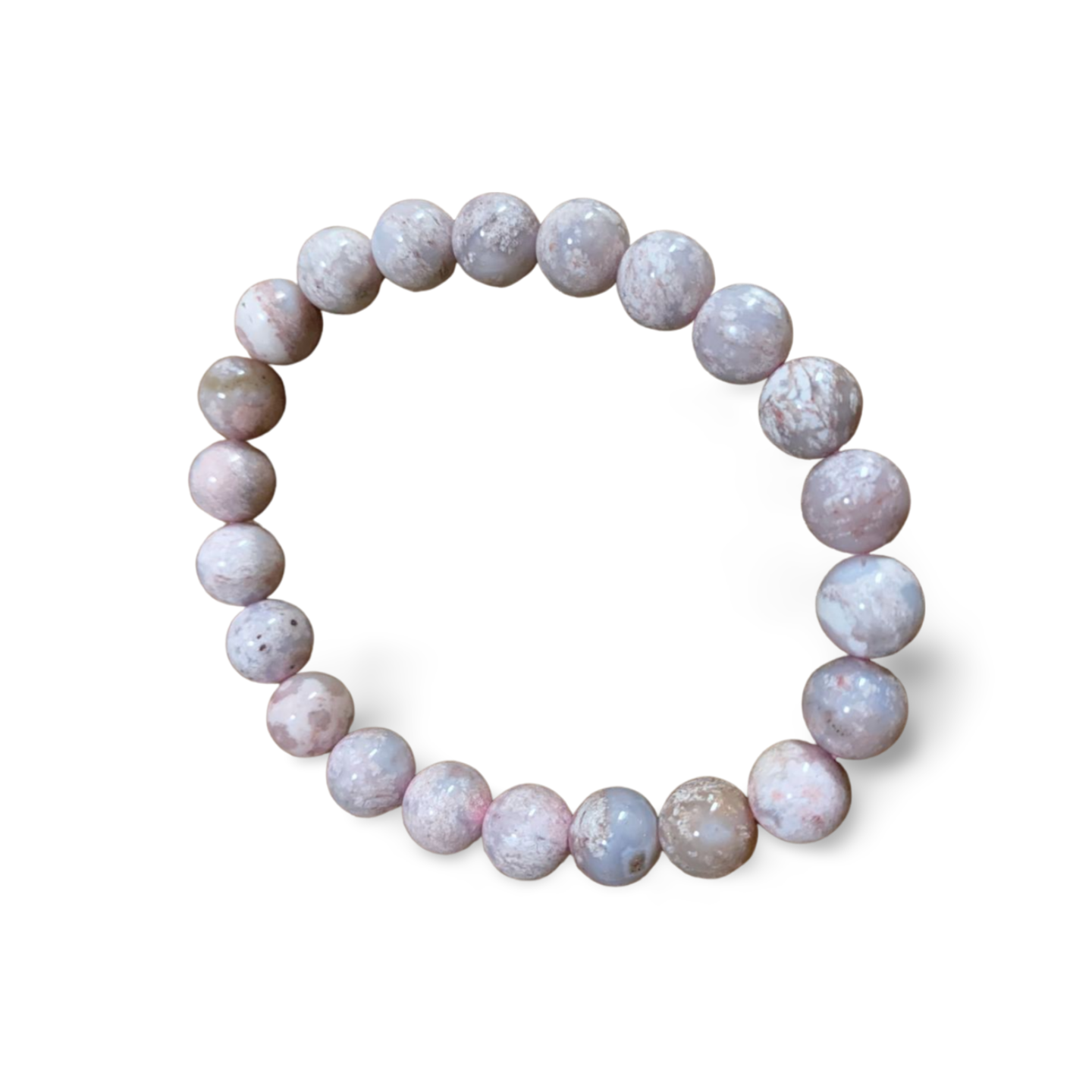 HIGH QUALITY PINK OCEAN JASPER BEADED BRACELET