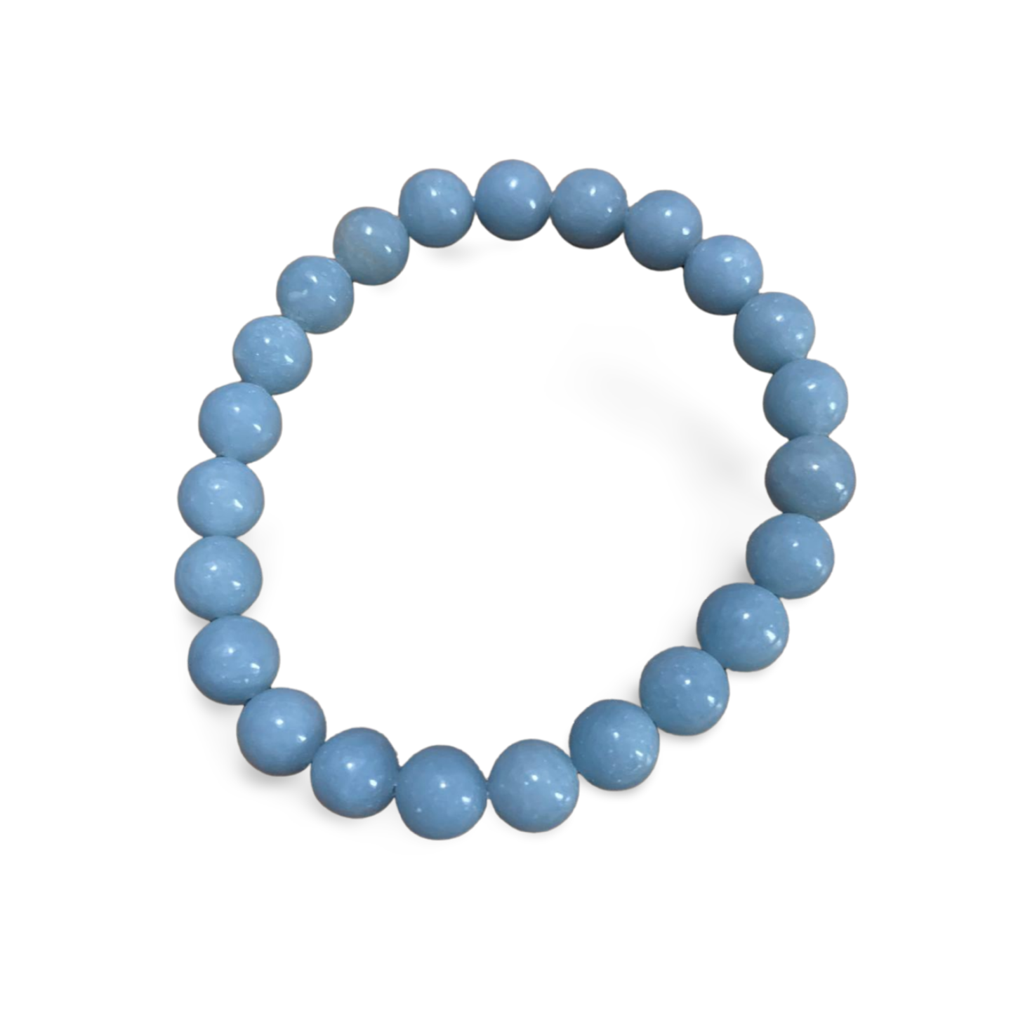 ANGELITE BEADED BRACELET