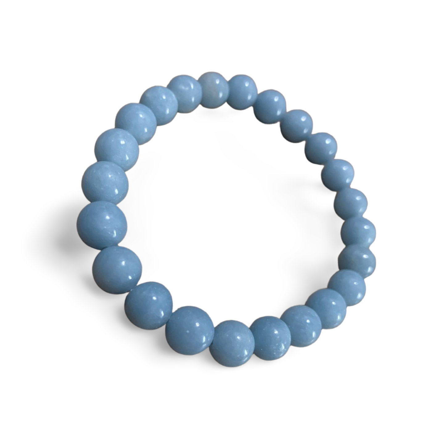 ANGELITE BEADED BRACELET