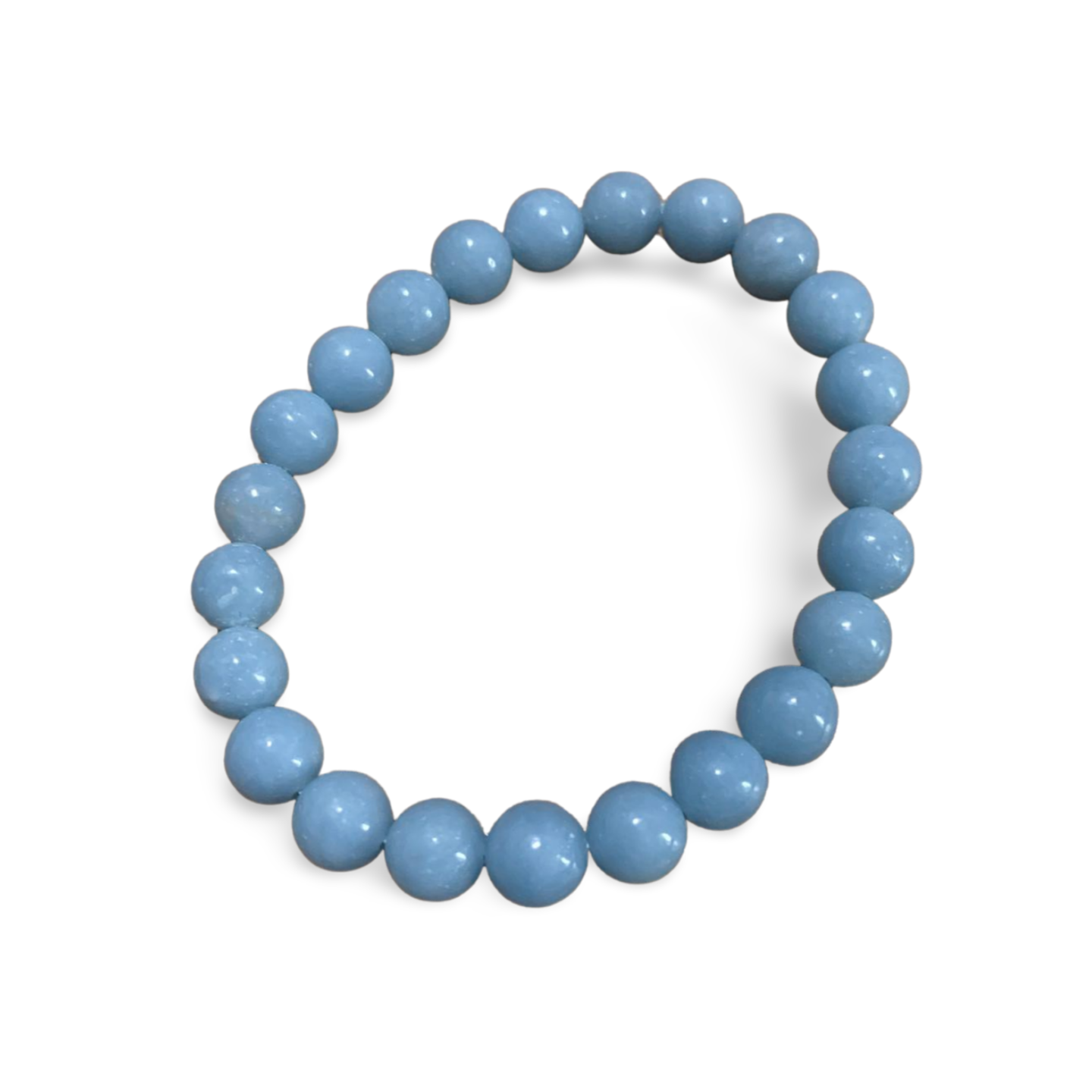 ANGELITE BEADED BRACELET