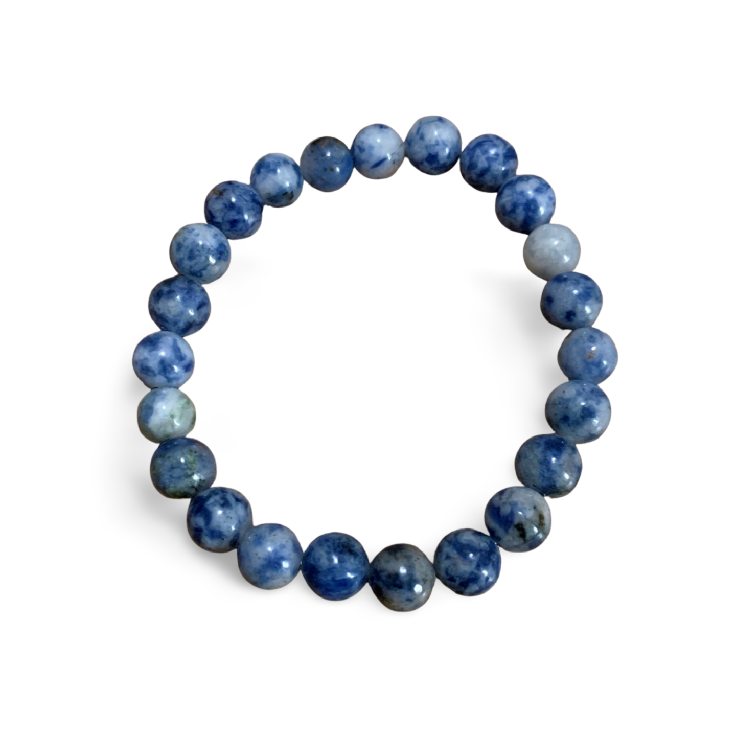 BLUE SPOT JASPER BEADED BRACELET