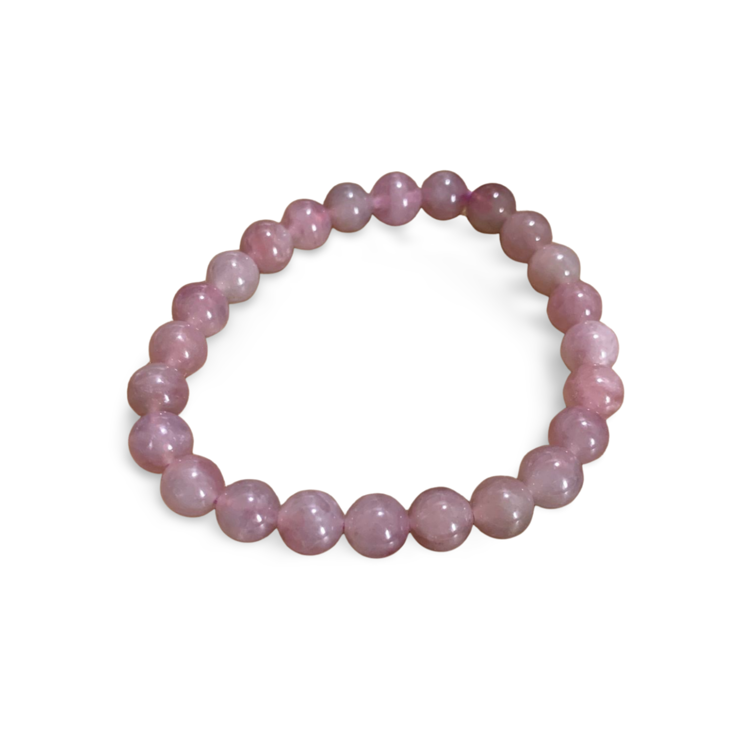 PURPLE ROSE QUARTZ BEADED BRACELET (WITH ASTERISM)