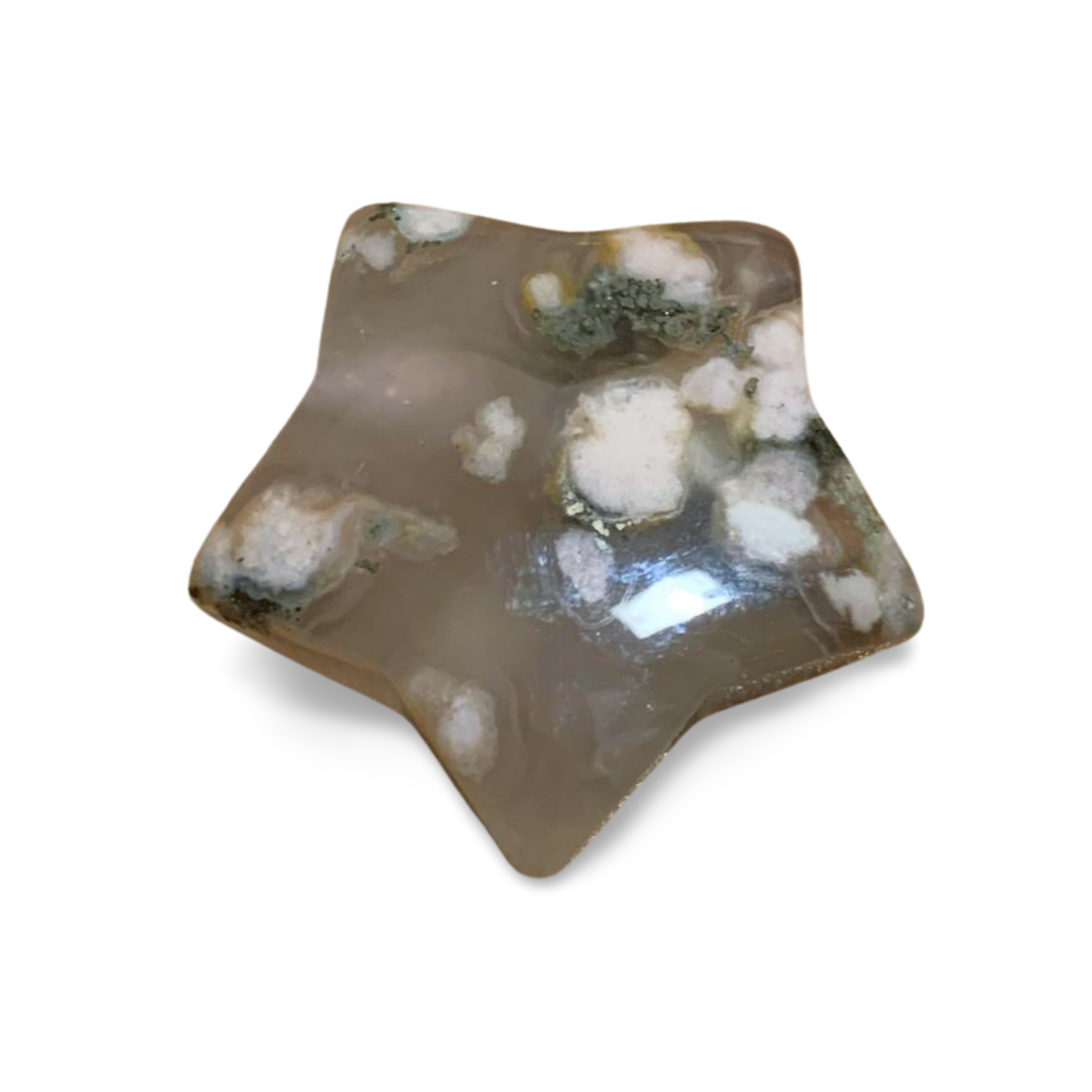 FLOWER AGATE STAR CARVING