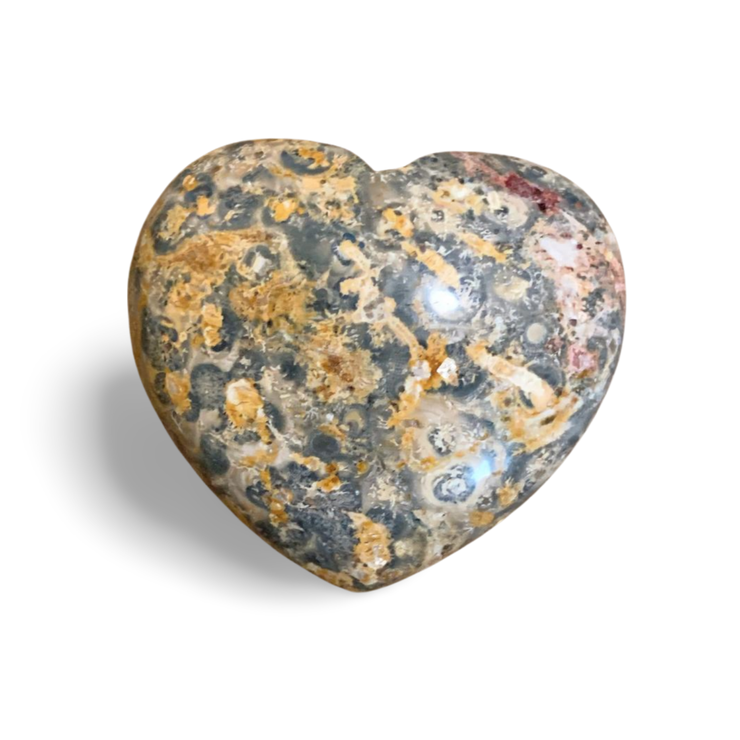 LEOPARDSKIN JASPER HEART