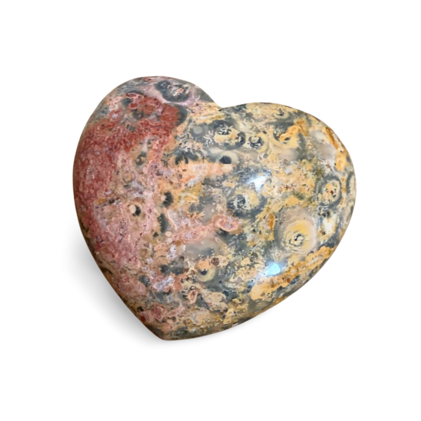 LEOPARDSKIN JASPER HEART