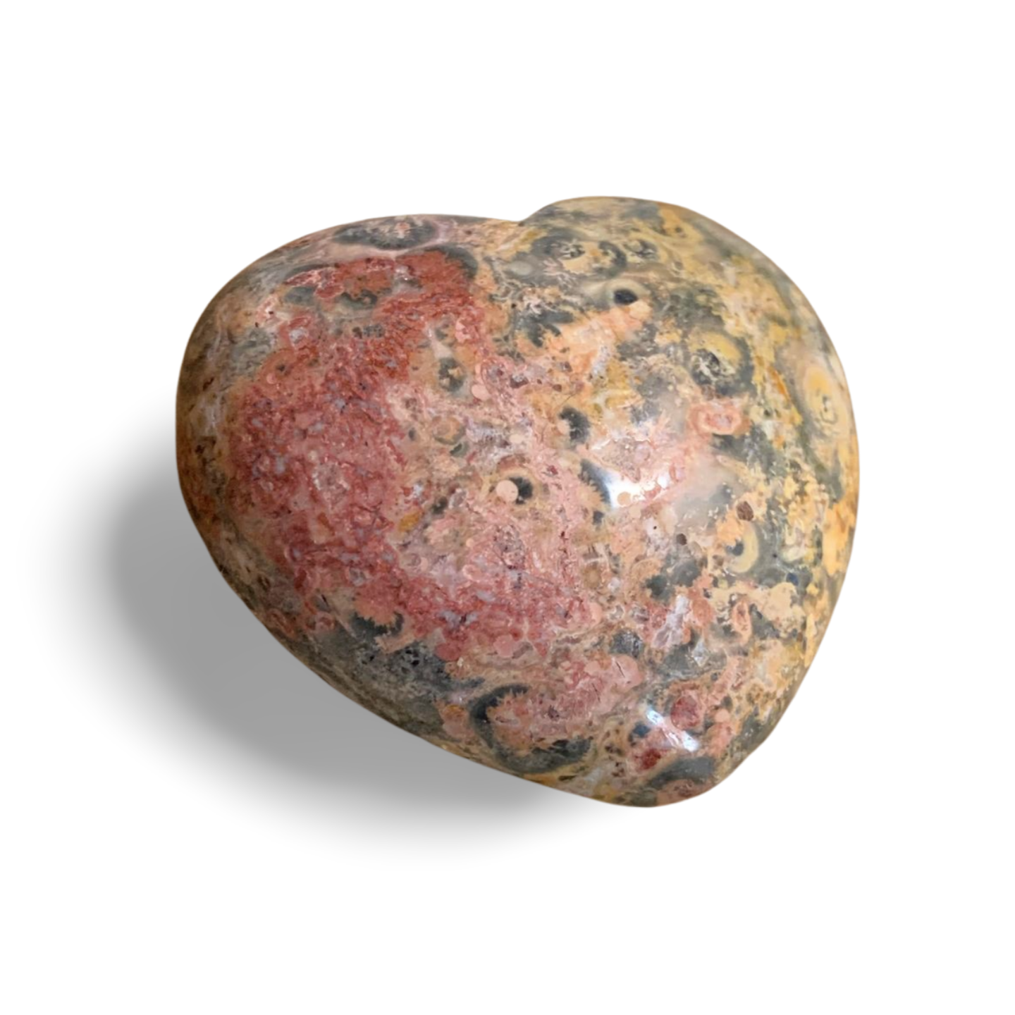 LEOPARDSKIN JASPER HEART