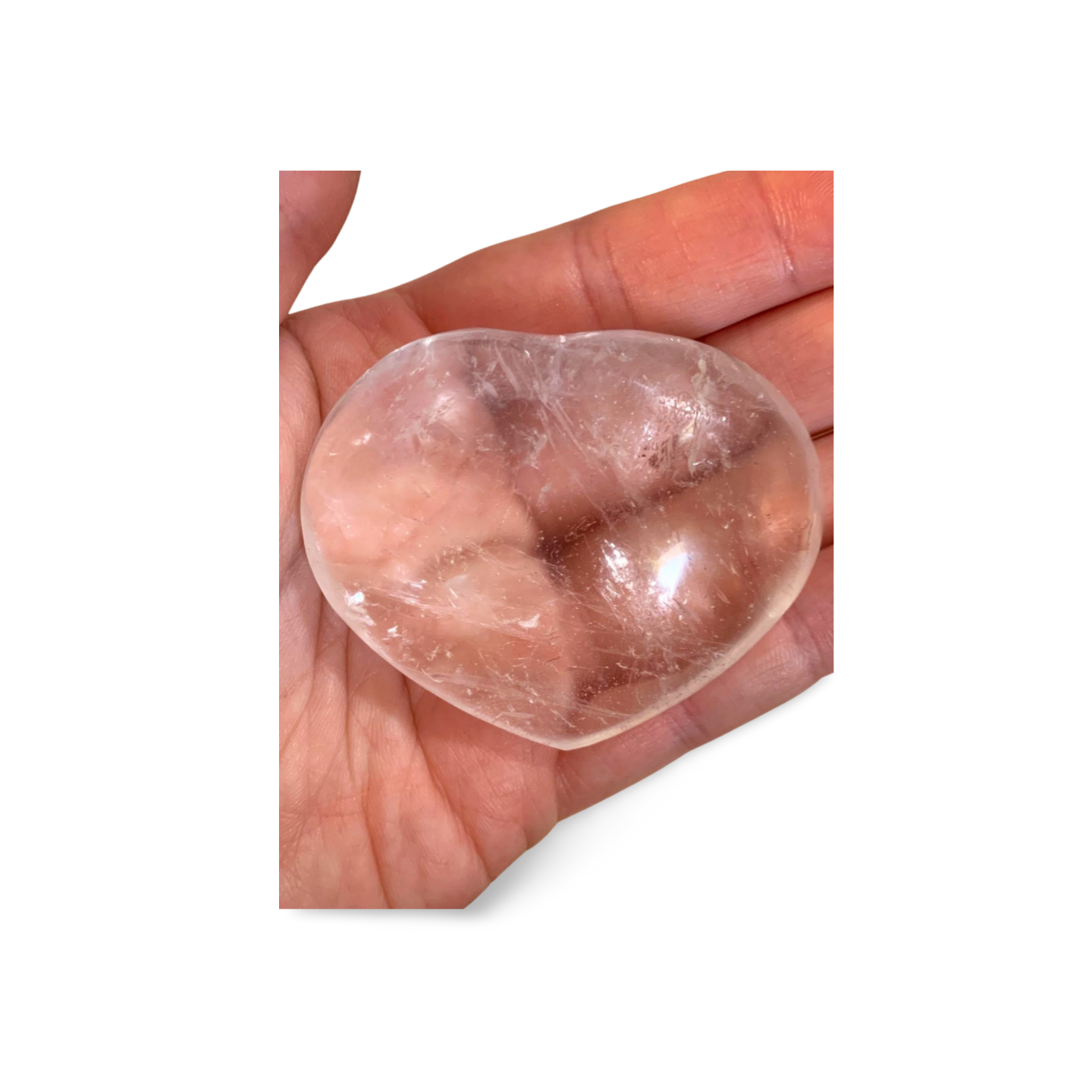 HIGH GRADE CLEAR QUARTZ LARGE HEART