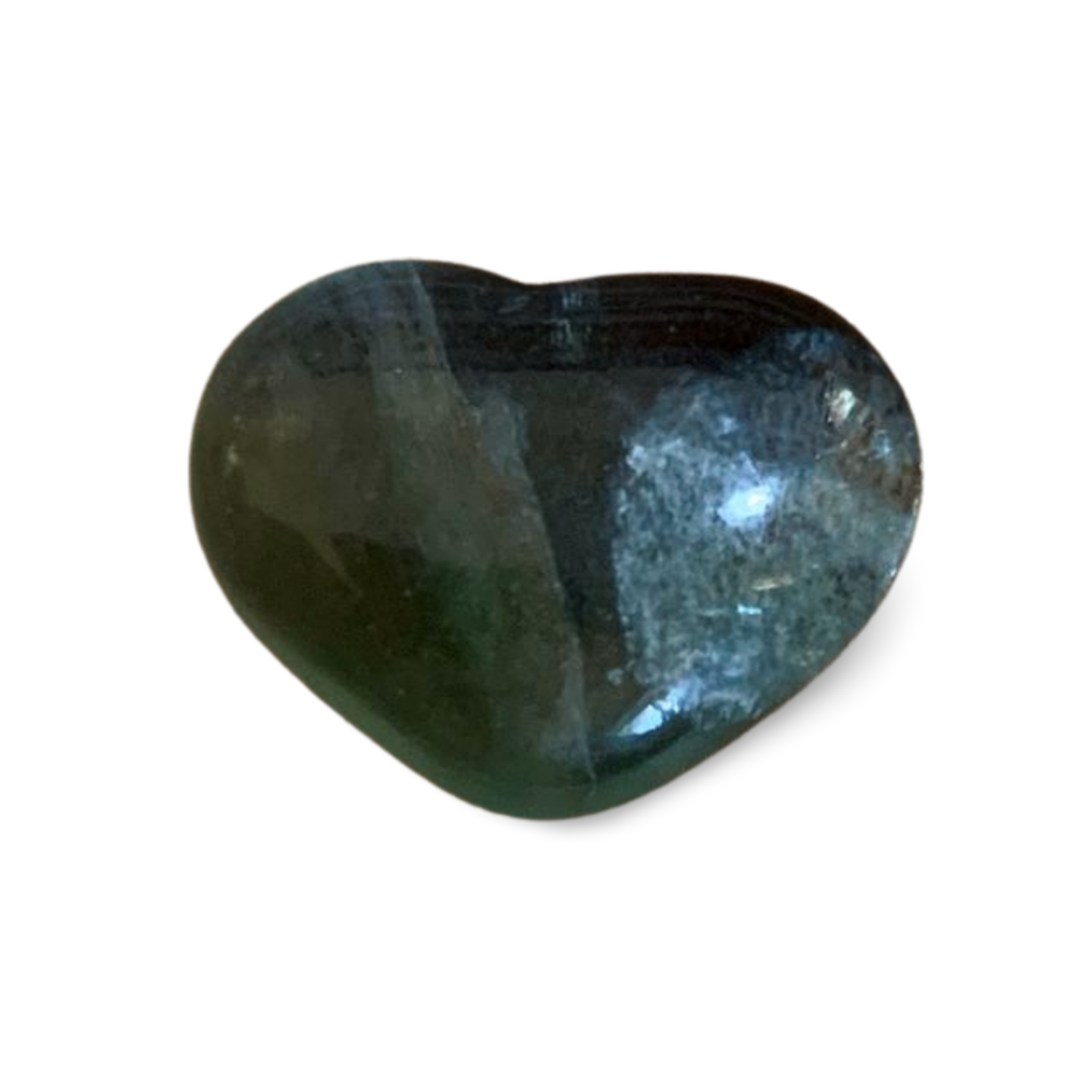 GREEN FLUORITE HEART