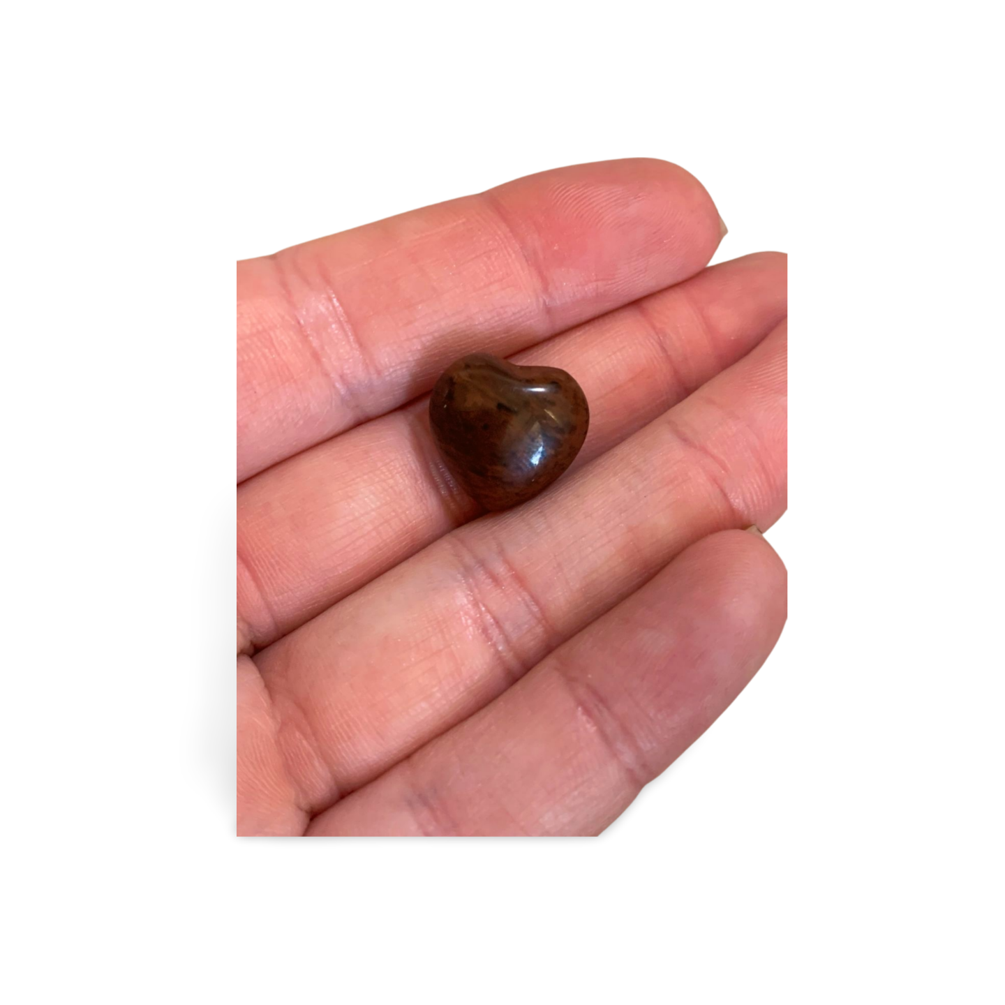 MAHOGANY OBSIDIAN MINI HEART