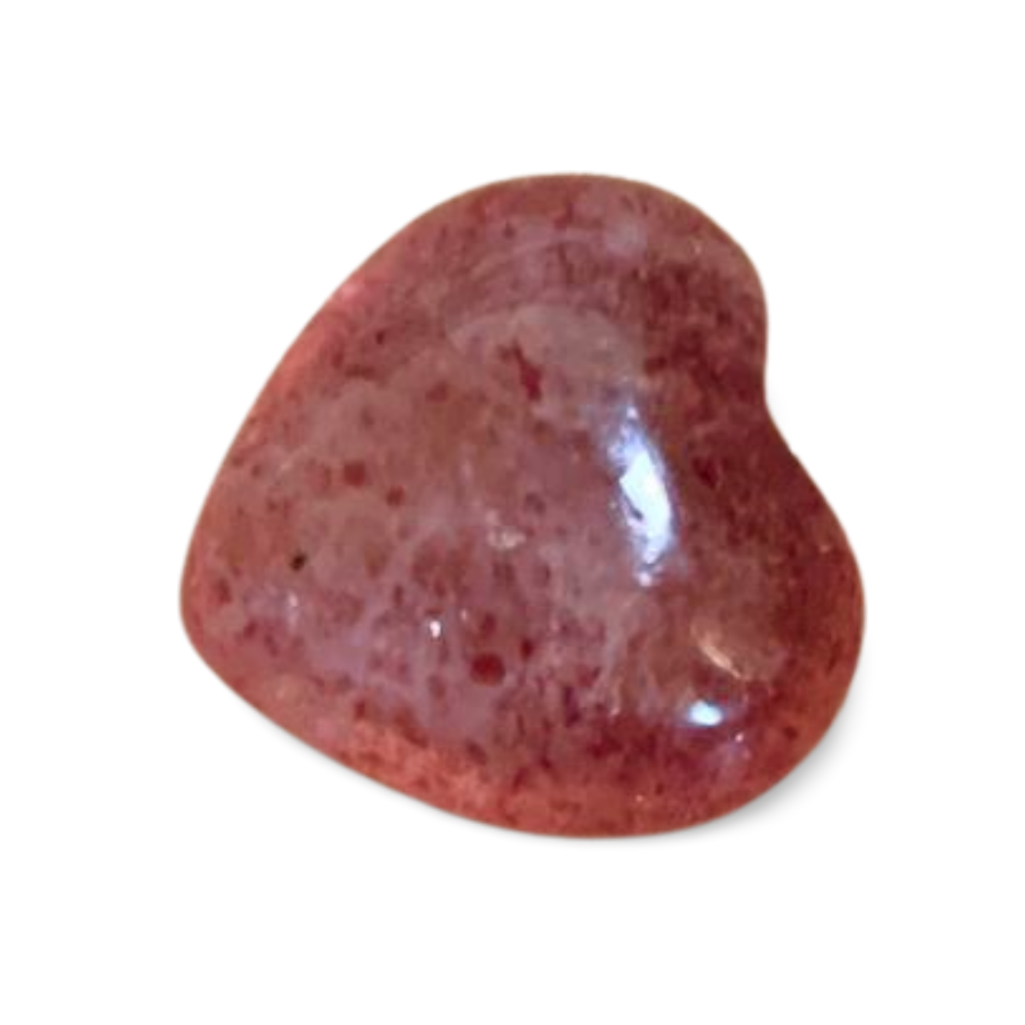 HIGH QUALITY STRAWBERRY QUARTZ MINI HEART