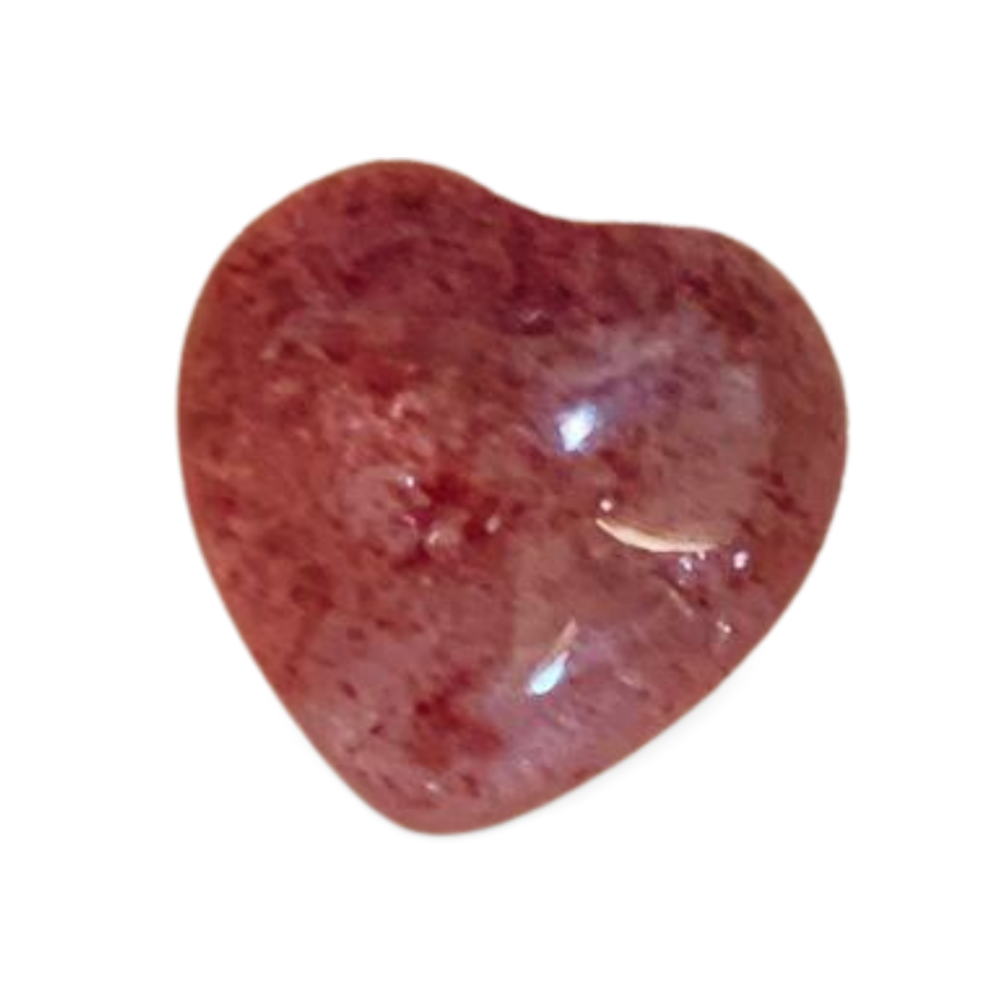 HIGH QUALITY STRAWBERRY QUARTZ MINI HEART