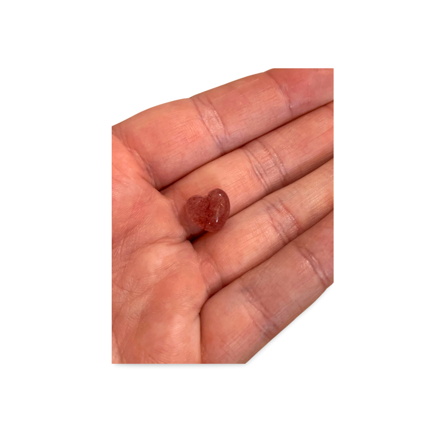 HIGH QUALITY STRAWBERRY QUARTZ MINI HEART