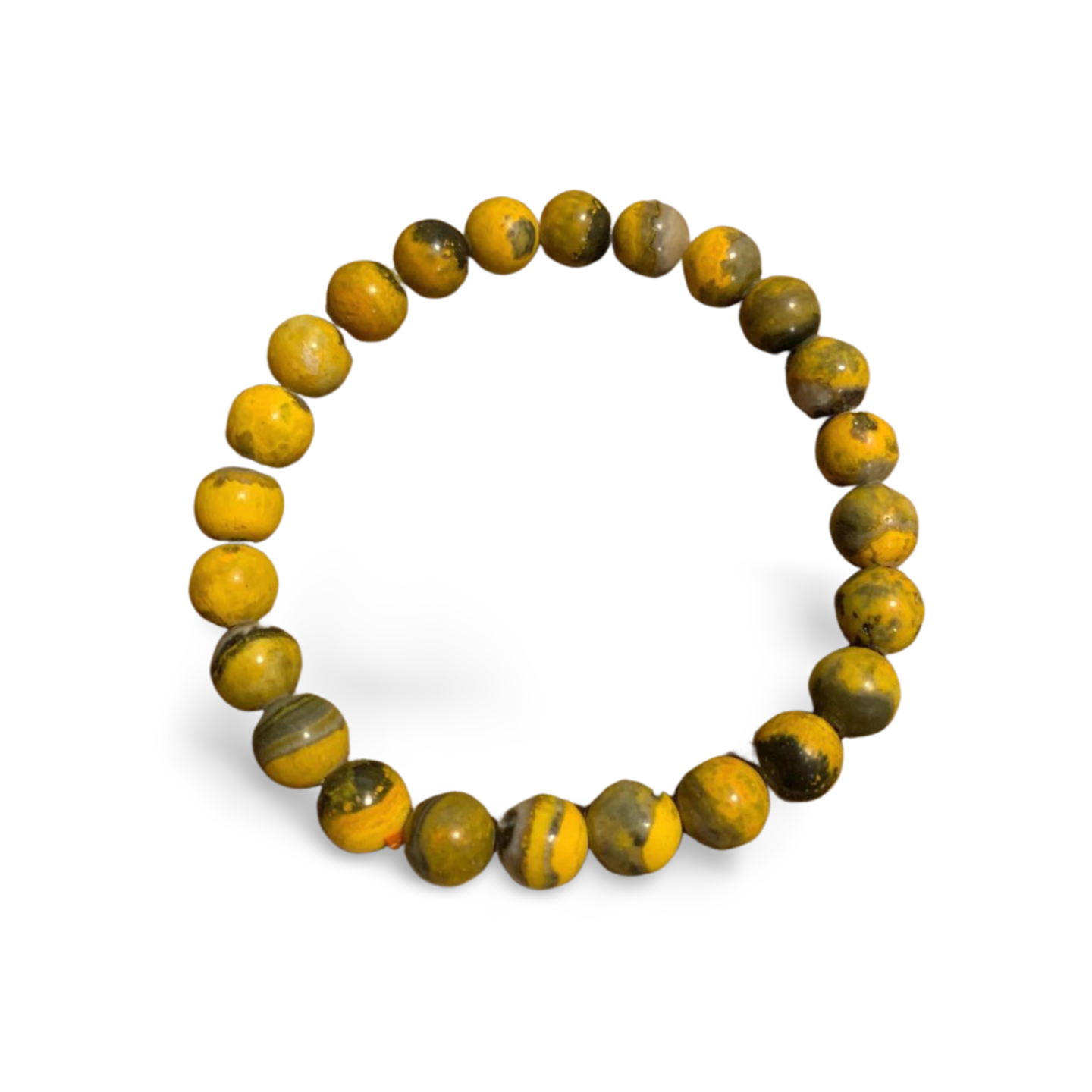 BUMBLE BEE JASPER BEADED BRACELET