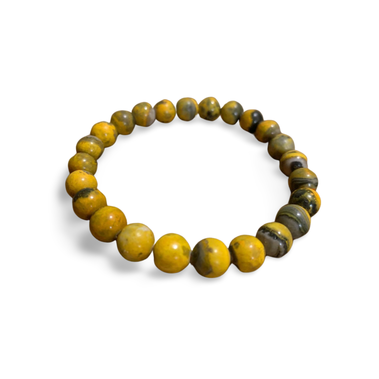 BUMBLE BEE JASPER BEADED BRACELET