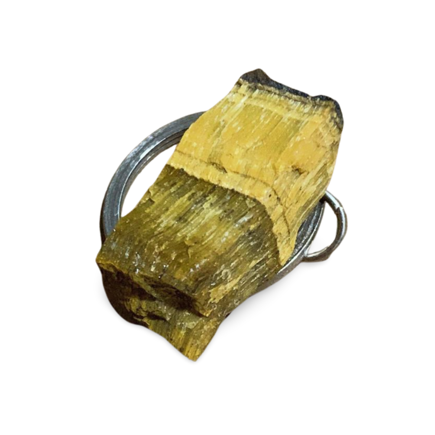 TIGER'S EYE RAW KEYRING