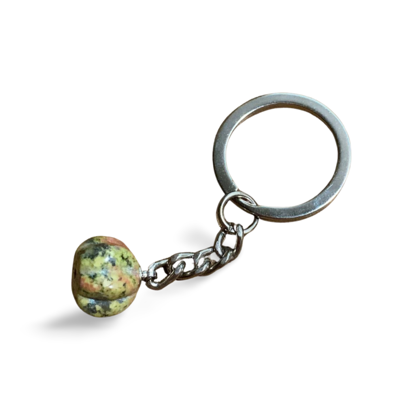 UNAKITE PUMPKIN KEYRING