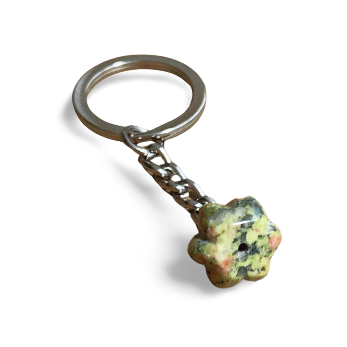 UNAKITE PUMPKIN KEYRING